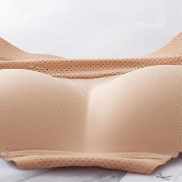 2-pak dametrusser med sømløs numseløft og polstring, shapewear, L, høj talje[BEMS]