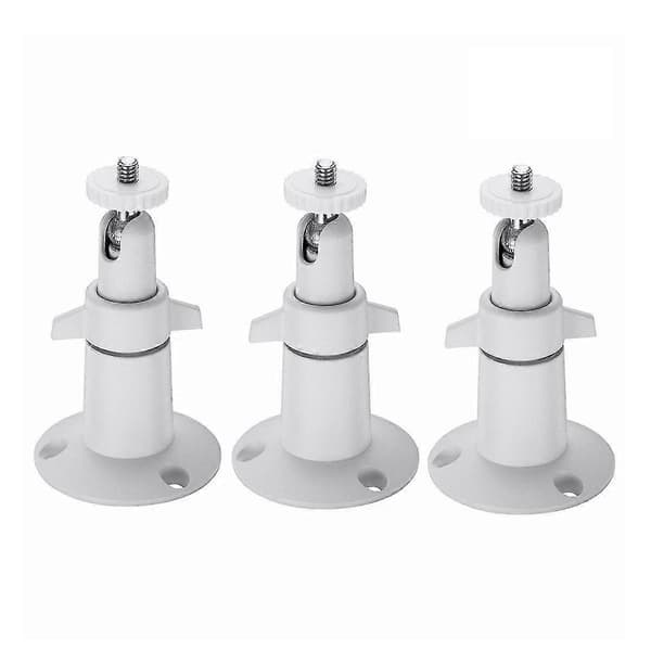 3-pack justerbart väggfäste Kompatibel med Arlo-kameror - hållbart aluminium, 360 graders vridbart, inomhus-/utomhusbruk, vit