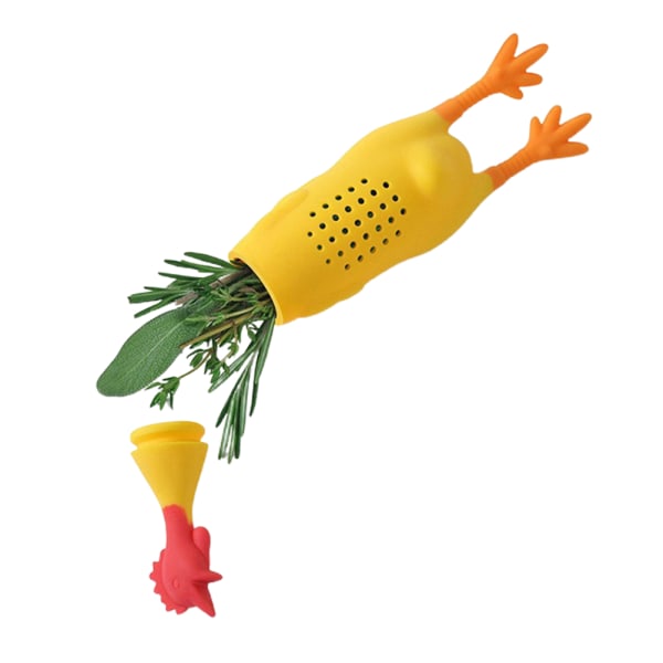 TIMH Køkkenværktøj Gadgets Silikone Screaming Chicken Krydderiæske Krydderibeholder Krydderipose