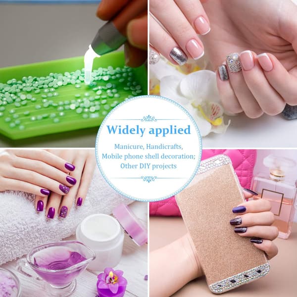Diamantmalerpen med spids borepen med lys 5D DIY Diamant