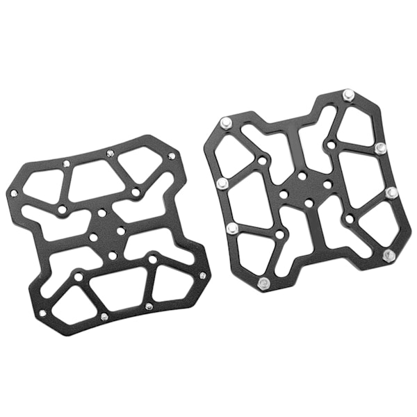 1 Par Aluminium Alloy Cykel Klipsløse Pedal Platform Adaptere til SPD (Sort)