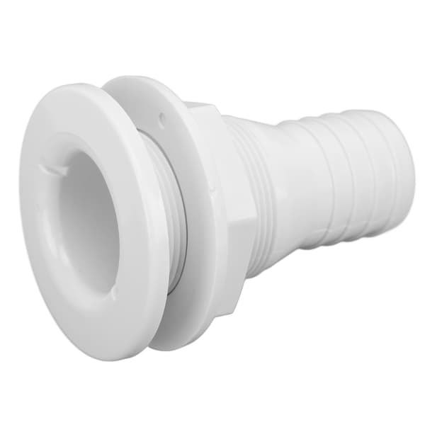 【BEMS】1‑1/2in Thru Hull Fitting Rak ABS slangkopplingstillbehör Kompatibel med båtar MarinesWhite