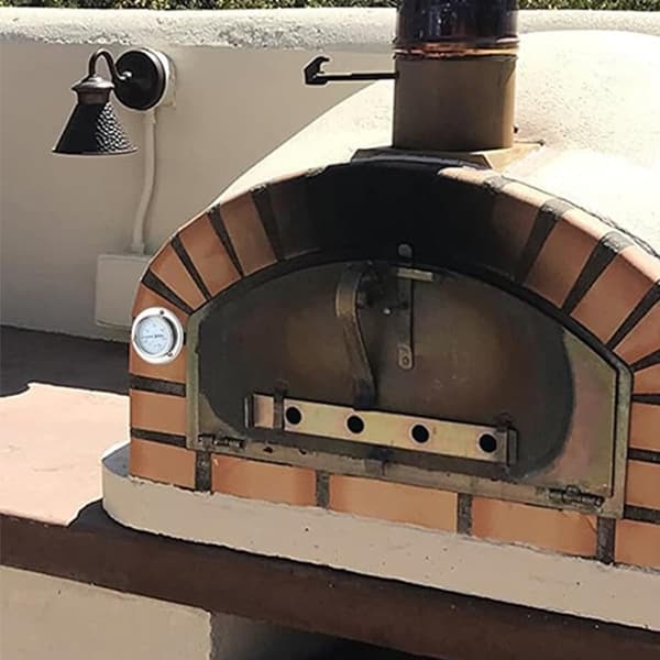 Grillugnstermometer med 150 cm rostfri sond - Termometer för pizzaugnar, vedgrillar, bagerier (0-500°C)