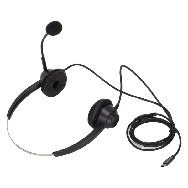 H360‑TYPE‑C Binaural Business Headset Dobbeltsidig Headset for Call Center Online Kurs Konferansesamtale
