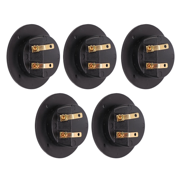 5 stk 2-veis stereohøyttalerboks terminalkobling doble bindestolper for bil RV Yacht Audio