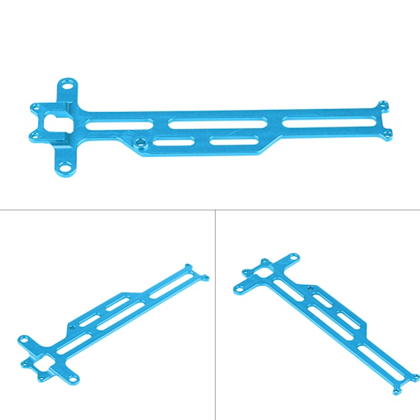 CNC-fräst radiobricka i aluminiumlegering för FS Monster Truck 1/18 skala RC-bil (blå)