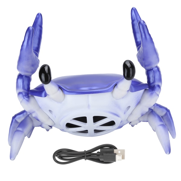 TIMH 2 i 1 mobiltelefonställ Bluetooth högtalare Crab Shape Bracket 360 graders surroundhögtalare (lila)