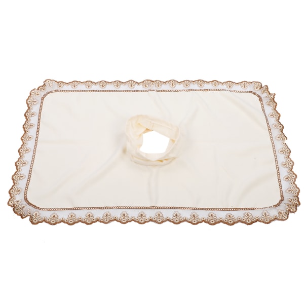 Kylpylähierontapöydän cover Hierontasängyn päällinen, jossa on reikä Beauty ShopilleBeige Valkoinen ++/
