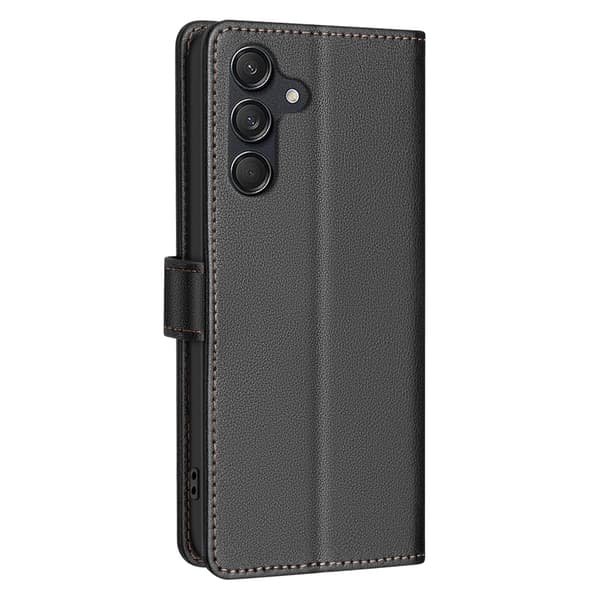 Samsung kompatibel med Galaxy S25 FE etui RFID læder sort 73