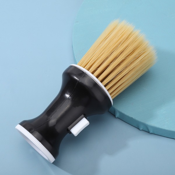 TIMH Soft Hair Neck Duster Frisørpulveroppbevaring Styling Støvrengjøringsbørste Svart