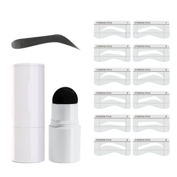 Eyebrow Stamp Brow Stamp Shaping Kit Waterproof and Sweat Proof Lasting Eye Brow Stamp Makeup Tools