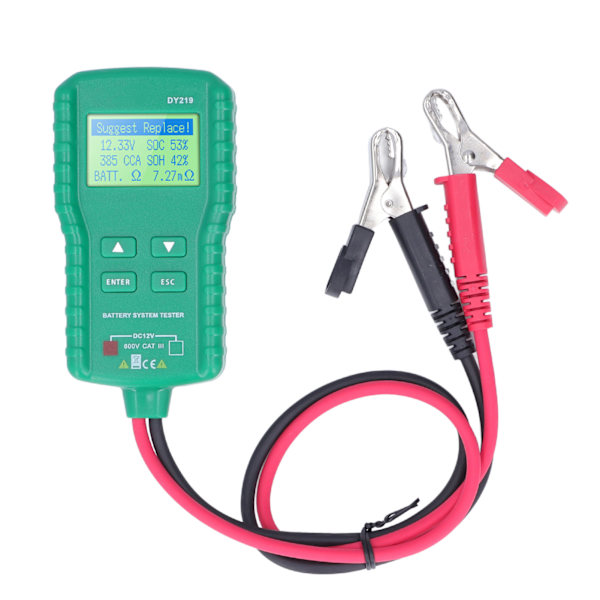 DY219 12V bilbatteribelastningstestare Digital batterianalysator Multifunktionsdiagnosverktyg för bilreparationsverktyg
