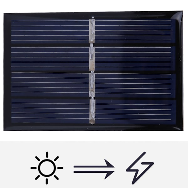 2V 0,28W Mini Solpanel Batteriladdare Polykristallin Silikon Utomhus Laddning Strömförsörjning