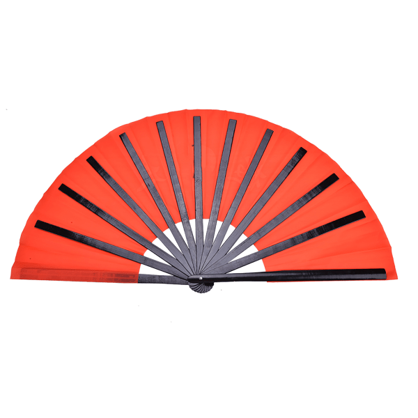 Bambus Silke Tai Chi Kung Fu Fan - Sort Rib