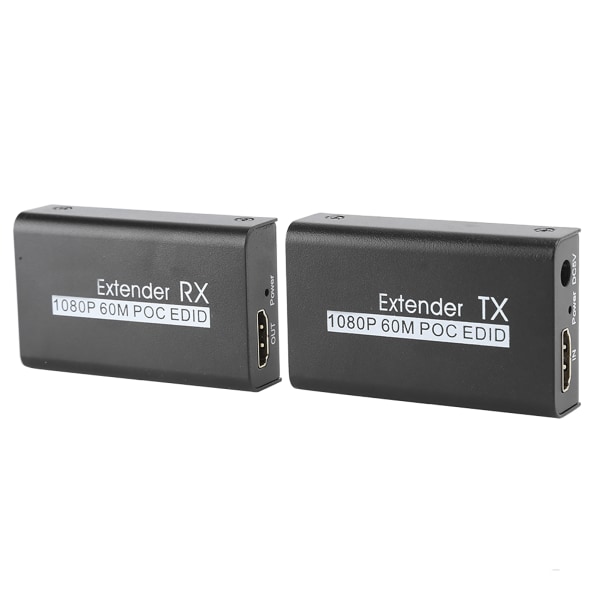 TIMH HDMI Extender 60M Internet-lähetin POC-kaapelille Power EDID-oppimistoiminto 100-240VEU