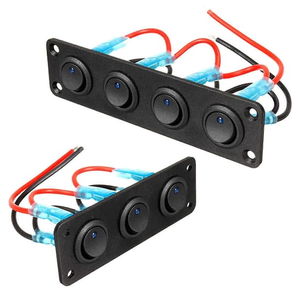 Vippebryterpanel Vippebryterknapp Bryterpanel med 4 skruer D