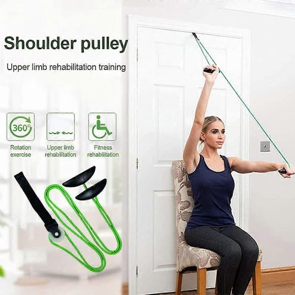 【BEMS】Shoulder Pulley, Shoulder Wheel Compatible with Physical Therapy, Door Mounted, Shoulder Exercise Pulley, Rotator Cuff Exerciser Compatible with Arm Rehabilitation