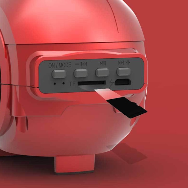 Bluetooth-högtalare Innovativ Mini Tecknad Figur Djup Bas HiFi Stereo Trådlös Utomhushögtalare för Hem Utomhus Guld