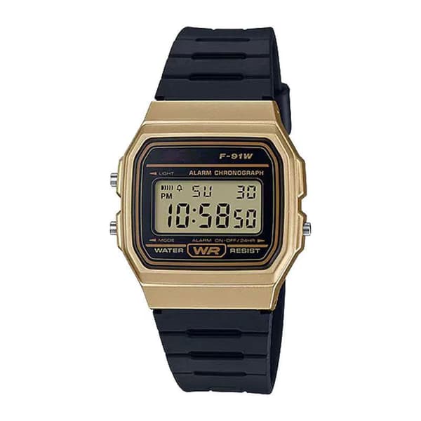 Standard digitalur med LED gold