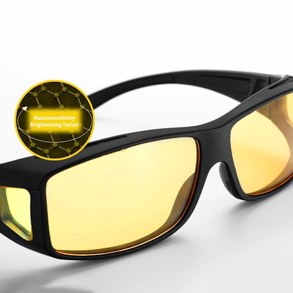 Nattkjøringsbriller Anti Glare Night Vision HD polariserte briller for menn kvinner