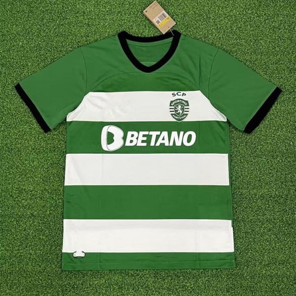 23-24 Portugisiska Super League Sporting Lisbon tröja LLisbon tröja hemma och borta fotbollströja Ronaldo Coates L A