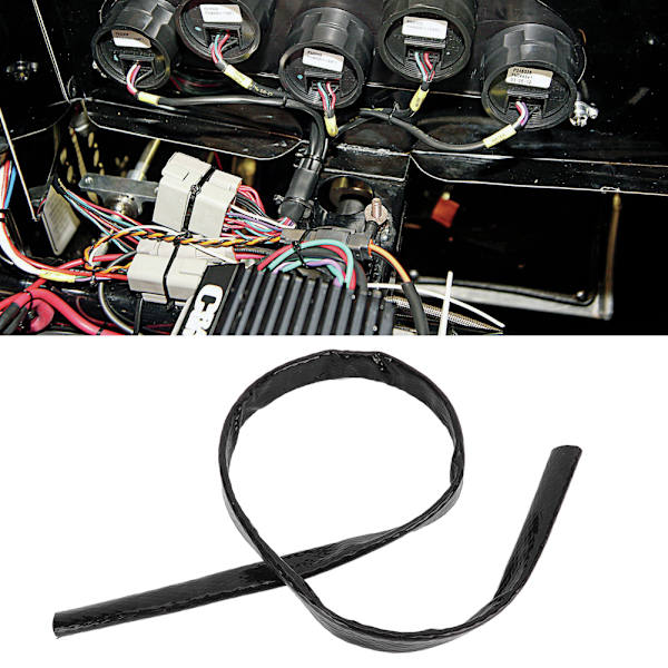 1 m sort varmebeskyttelseshylster Fire Braid Flame Heat Shield 16 mm ID 1,5 cm Passer til AN10 brændstofslange