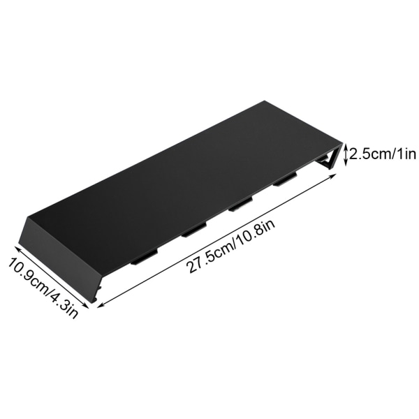 TIMH HDD Shell Skin Case Cover Deksel Erstatning av frontplate for Sony Playstation 4 PS4-konsoll svart