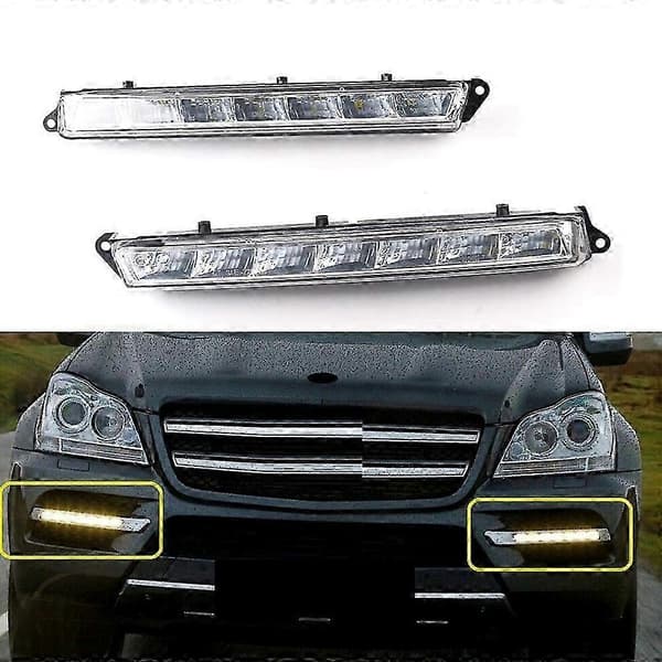 par LED-kjørelys X164 GL350 GL450 GL500 LED-tåkelys DRL A1649060351 A1649060451