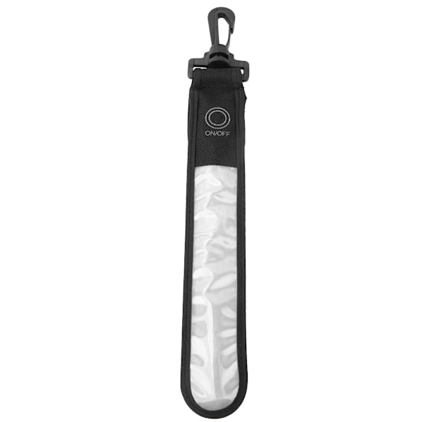LED-reflexband med hängare för utomhussporter, batteridriven, för nattlöpning och bergsklättring, silvervit
