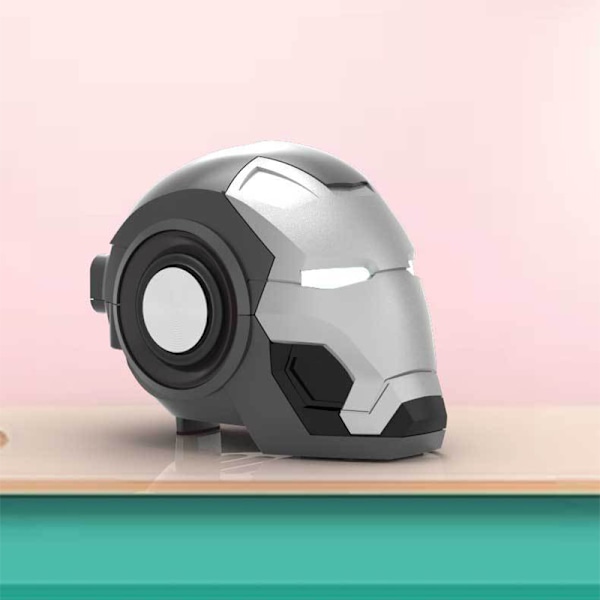 Bluetooth-högtalare Innovativ Mini Tecknad Figur Djup Bas HiFi Stereo Trådlös Utomhushögtalare för Hem Utomhus Grå