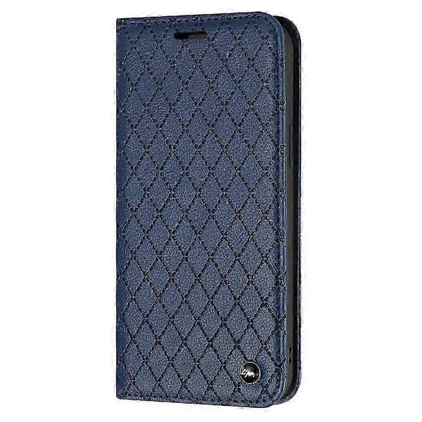 Plånboksfodral i PU-läder med magnetisk korthållare och fällbart stativ Kompatibel med Samsung Galaxy A55 5G blue