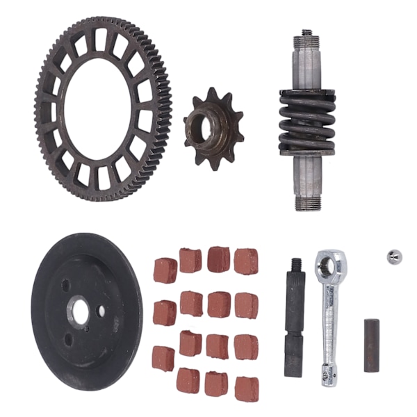 Koblingsaksel Tannhjulsett Metallegering Drivkjede Aksel Spak Stang Kuleglidegirsett for 66cc 80cc motorsykkel