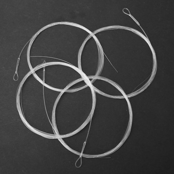 4 stk Nylon Fortom Fiske Line Super Sterk Høy Styrke Fiskeutstyr Tilbehør 9FT 3X