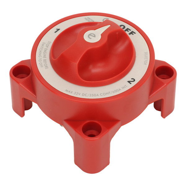 Batteriväljare Rotary Knop 3 Knoppar 350A 32V Batterifrånkopplingsbrytare för RV Marine Automotive 11001 (3 Position)