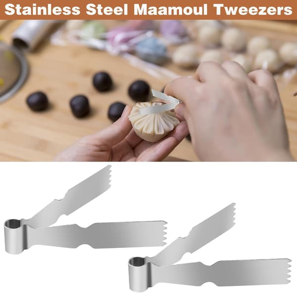 PCS Kagepincet, Kagepincet i rustfrit stål, Bageværktøj, Kagemaskine, Dejskraber, Crimping Tool