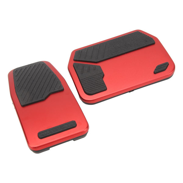 2st Gaspedalskydd Sportig stil Röd Anti-Slip Pedal Pad ersättning för Tesla Model 3 Model Y