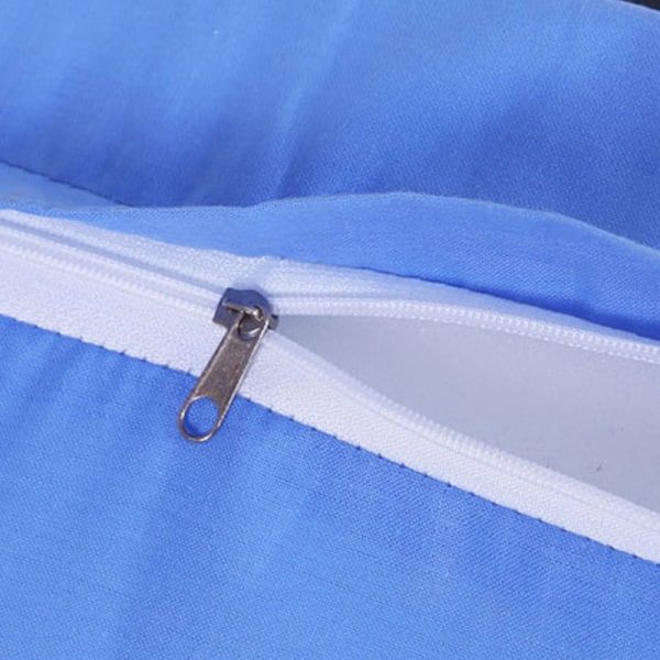 Sängkilkudde Blå triangelskum Dold dragkedja Avtagbar Tvättbar sovkudde för ryggstöd Blå 50 X 25 X 15 cm / 19,7 X 9,8 X 5,9 tum++/