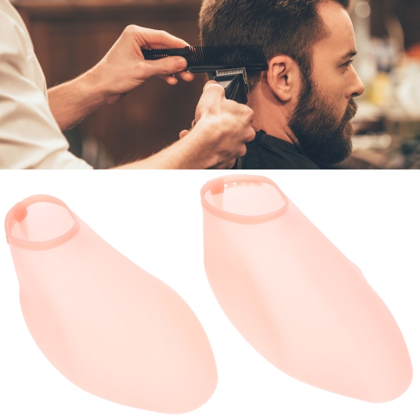 TIMH Silikon Elastisk Haircut Shoe Cover Vaskbar Støvtett Sko Protector for Hairstylist Pink