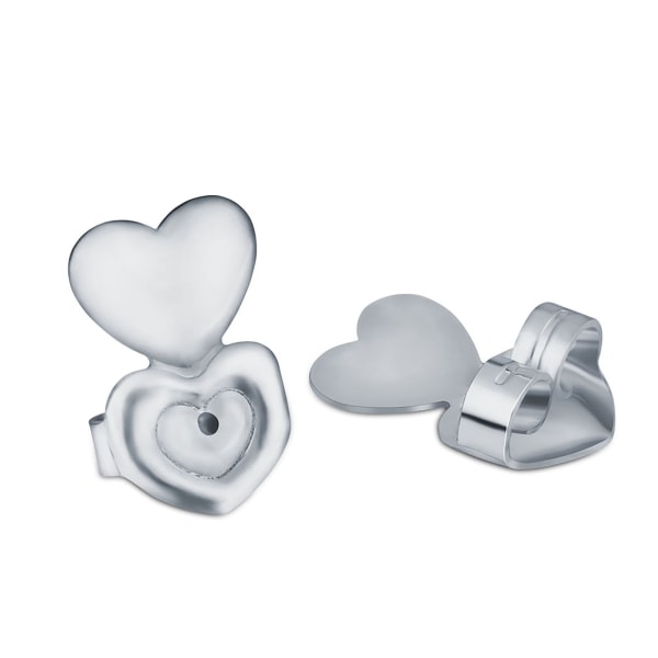 1 Par / Set Örhängesbakstycken, Örhängesnötlyftare, Lyft Koppar Örsnibba Stöd Silver