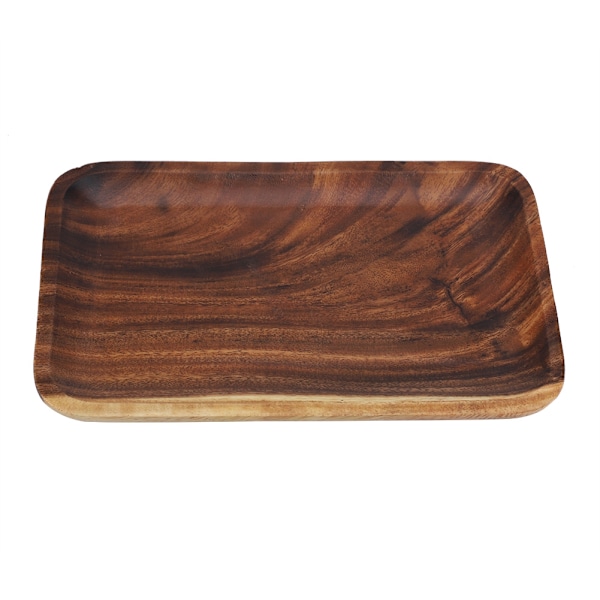 Træ Sushibakke - Elegant Serveringsfad til Snacks, Salat og Desserter (25*17*2cm)