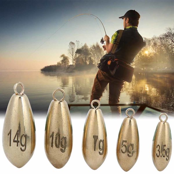 16 st/ask Koppar Sänken Vikter Fiskeutrustning Tillbehör
