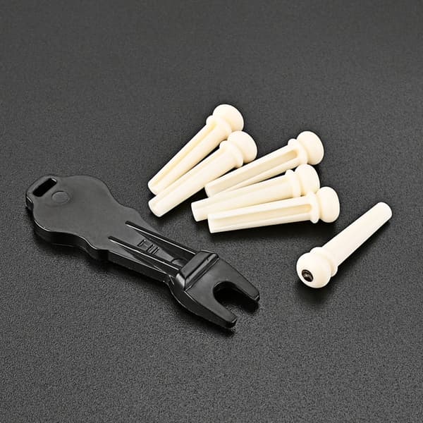 Gitarrbryggstift 6 st ändstift akustisk gitarr 6 strängar spikstift reservdelar[BEMS]