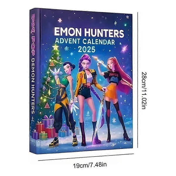 Kpop Demon Hunters Adventskalender 2025 Samlarobjekt 3D-figurdockor Huntrix Saja Julgransdekoration Julklappar