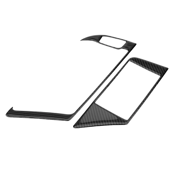 Kolfiber Inredning GPS Navigator Panel Ram Cover Trim för Audi B8 A4 A5 S4 S5