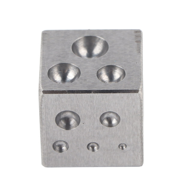Kvadratisk Dapping Block Professionell Smyckesmetallformningsverktyg för Smyckestillverkning 25 X 25mm / 1 X 1 tum