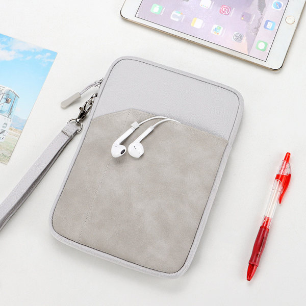 【BEMS】Tablet 7.9-11 inch Computer Bag with Pockets Light Grey Light Grey 9.7-10.8inch