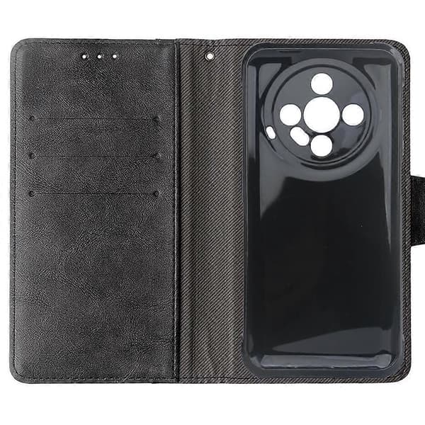 Kompatibel med Ulefone Armor X31 Pro 5G Mobilskal PU Läder Flip Plånboksfodral med Ställ Black