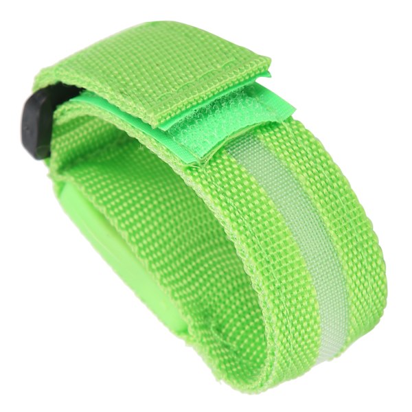 Utomhuslöpning LED Armband Justerbart Blinkande Armband Cykling Light up Armband Grön