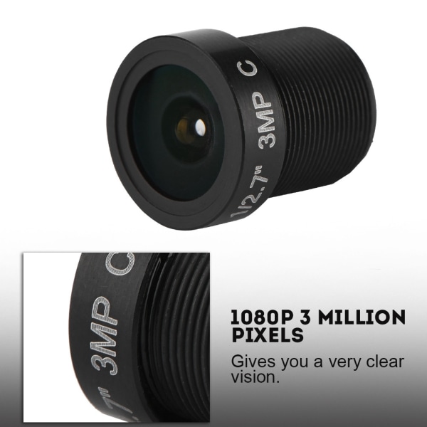 2,8 mm CCTV-kameralinse 3 millioner piksler 1/3' IR CCTV-linse 5-lags prismeobjektiv for nettverkskamera//+