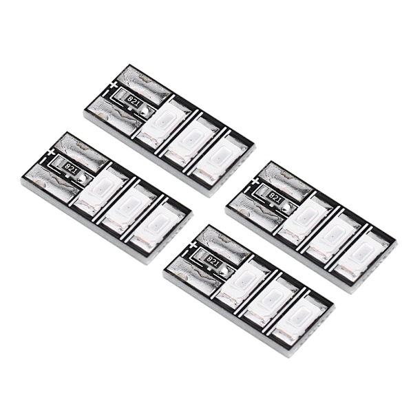 4 st Mini LED-ljusbräda 4‑6S RC Röda LED-lampor Set för FPV Racing Frame Kit